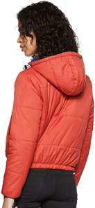 Red Puffer cropped Jackets Cold <b>Weather</b> Winter Bubble Puffer Coat Jacket For <b>women</b> High Quality Puffer Down Jackets - Product Image 6