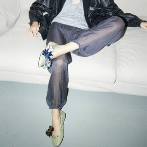 Zapatos planos de lona con cordones para mujer, zapatillas informales para mujer, mocasines sin cordones, zapatos cómodos y transpirables a la moda de verano - Product Image 6