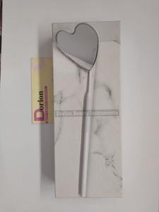 Black White Heart-Shape Stainless Steel Mirror Private Label Sustainable Eyelash Inspection Tool Eyelash Mirrors - Product Image 5