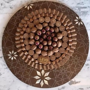 Bandeja Decorativa Artesanal de Chocolate y Aperitivos para Bodas, Fiestas y Regalos Festivos, Bandeja Premium de Acrílico con Madreperla - Product Image 6