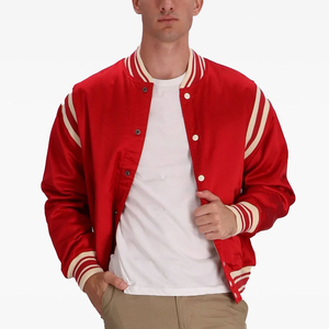 Vestes universitaires personnalisées OEM en gros, vestes vierges respirantes, grande taille, veste pour homme, veste de baseball universitaire pour homme - Product Image 1