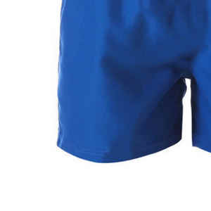 Pantalones cortos lisos para hombre, ajuste informal, tela de mezcla de algodón transpirable, cintura elástica ligera, verano, exterior, cómodo, moda diaria - Product Image 6