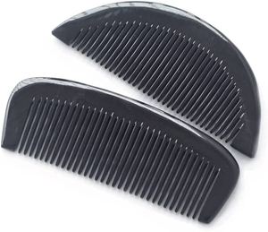 Vente en gros d'outil de salon américain unisexe peigne en corne de boeuf de buffle vache design nautique antistatique animal unisexe en agate naturelle polie - Product Image 5