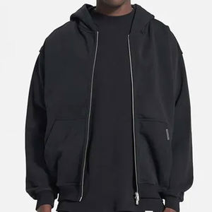 Nouveau design 2024 – Sweat à capuche oversize personnalisé pour homme, très tendance, thermique, 100 % coton respirant, coloris uni, idéal pour l'hiver - Product Image 4
