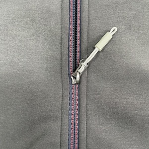 High Quality Custom Logo Plus Size Men's Hoodies <b>Sweatshirts</b> 100% Polyester Full Zipper Blank <b>Plain</b> Hoodie - Product Image 3