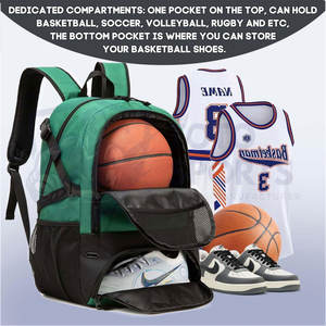 Sac de basketball de qualité supérieure, respirant, meilleur fournisseur, tendance, léger, facile à transporter, avec bandoulière réglable - Product Image 6