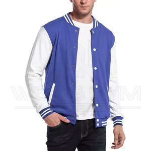แจ็กเก็ตเบสบอลทีมโรงเรียนมีตัวอักษรออกแบบใหม่สำหรับผู้ชายใส่ได้พอดีใส่สบายกันลมและเป็นมิตรกับสิ่งแวดล้อม - Product Image 1