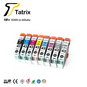 Tatrix BCI-43 BCI43 Premium Color Compatible Printer Ink Cartridge for Canon PIXUS Pro-100 100S