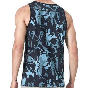 Camiseta sin mangas cómoda y elegante para hombre, chaleco de sublimación transpirable de secado rápido con logotipo personalizado, camisetas esenciales para correr - Product Image 3