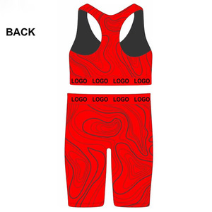Ensemble de soutien-gorge et short de sport pour femmes, motif de sublimation sexy, vente en gros personnalisée, ensemble de soutien-gorge et short de sport 2 pièces, ensemble de vêtements de sport - Product Image 2