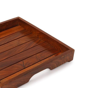 Wholesale Price Customized Natural Wood Serving Tray Vintage Design Home <b>Decorative</b> Food Platter for Party for Serving - Product Image 4