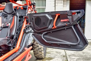 Descuento Can-Am Maverick X3 Max X RS Turbo RR Industrial Smart-Shox 2025 Rojo Fuego Plateado Hiper Brillante Garantía de 3 Años OEM/ODM - Product Image 4