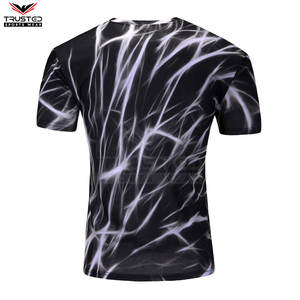 เสื้อยืดผ้าฝ้ายผู้ชายริงเกอร์สำหรับ100% เสื้อยืดพิมพ์โลโก้ตามสั่งพิมพ์ลายซับลิเมชันแบบทึบดีไซน์ไม่เหมือนใคร - Product Image 2