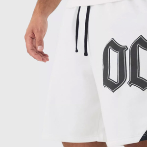Short de course en molleton de coton imprimé numériquement avec logo personnalisé en gros pour hommes, respirant, taille élastique, fitness - Product Image 5