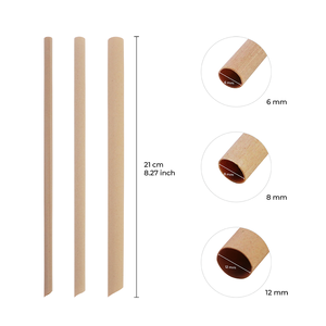 Pajitas Desechables de Caña de Azúcar Ohalo MM03 Taiwanesas de 8 mm * 200 mm, Sueltas y sin Envoltorio para Fiestas - Product Image 6