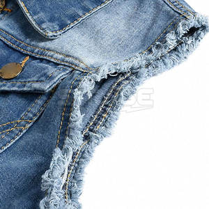 Gilet en jean d'hiver pour homme, logo personnalisé, approvisionnement direct usine - Vêtement d'extérieur 100% coton respirant, service OEM, tailles et couleurs personnalisables - Product Image 4