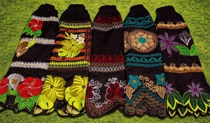 Jupe courte bohème pour femmes, coupe évasée, brodée, à motif floral, taille élastique, en coton doux, à porter en toutes saisons - Product Image 4