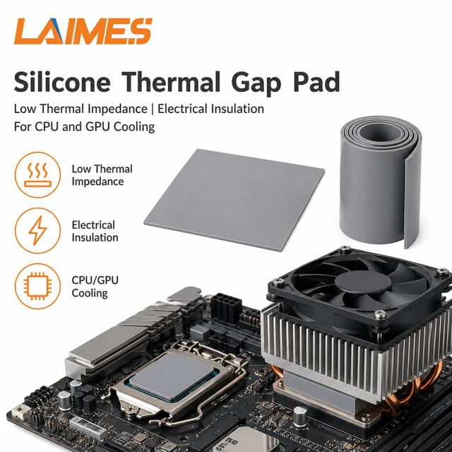 Flexible Thermal Pad 1.5-6 W/mK Soft Silicone Gap Filler silicone thermal gap pad 3w for Computer Heat Sink Interface