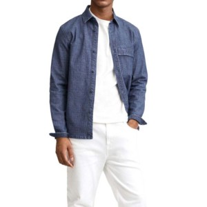 เสื้อเชิ้ตเดนิมผ้าฝ้ายผู้ชายรุ่นใหม่ปี 2026 ดีไซน์สวยทันสมัย สวมใส่สบาย น้ำหนักเบา แขนสั้น ลดราคา - Product Image 2