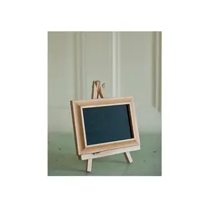 Rustic Chalkboard Sign Tabletop Stand and free standing Display Pine Wood Frame with Smooth Magnetic Surface