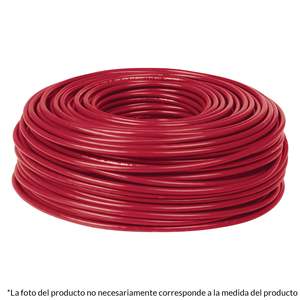 Volteck CCA-8R 100m Filo di Alluminio Rivestito in Rame Isolato Rosso, Conduttore Solido a Singolo Nucleo 8 AWG con Isolamento in PVC, Tensione Nominale 600V - Product Image 1