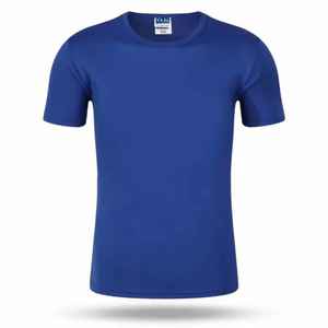 Venta al por mayor de camisetas blancas para correr para hombre, camisetas deportivas de poliéster Dry Fit, personalización de impresión disponible - Product Image 2