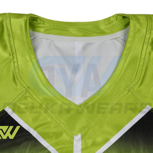 Camiseta de Fútbol Americano Personalizada al por Mayor, de 6 Paneles, Ajuste Deportivo, con Estampado Sublimado, Malla Corta y Resistente, Servicio OEM para Adultos - Product Image 3