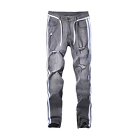 Pantalones Casuales de Mezclilla de Algodón para Hombre, Estilo Flare, Multibolsillos, Bordados, con Logotipo Personalizado, de Alta Calidad, para Otoño