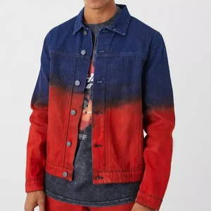Por encargo de alta calidad de los hombres chaqueta de mezclilla de moda al por mayor de diseño personalizado chaqueta de mezclilla para los hombres - Product Image 1
