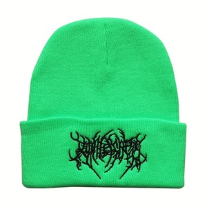 Gorro de Punto de Lana para Otoño e Invierno, Estilo Urbano, Estampado Digital con Letras, Gorro Cálido para Hombres, Mujeres, Estudiantes y Viajes - Product Image 2