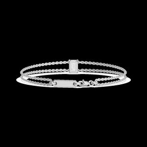 Solitaire Chain1 Ctw Emerald Cut Igi Gia Certified Lab Grown Ef Colour Vs Clarity Diamond 14k Pure Real Gold Bracelet For Her - Product Image 4