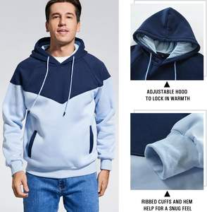 Pull à capuche pour hommes basicscoton mélangé polaire personnalisé Streetwear sweat chaud décontracté à manches longues coupe urbaine - Product Image 6