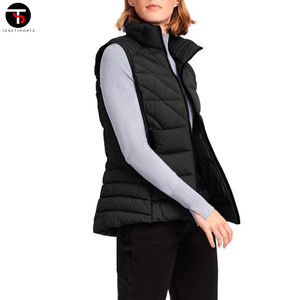 <b>Women's</b> Casual Cotton Sleeveless Reversible Zipper <b>Waistcoat</b> Waterproof Horse Riding Puffy Vest Windproof Design Use Outer Wear - Product Image 5