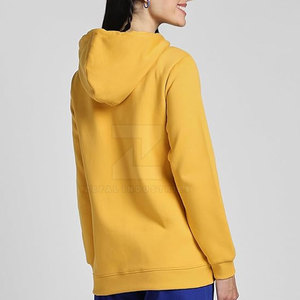 Sweats à capuche décontractés pour femmes, hiver, 100% coton, coupe ajustée, respirant, couleurs personnalisées sur le devant, services OEM - Product Image 3