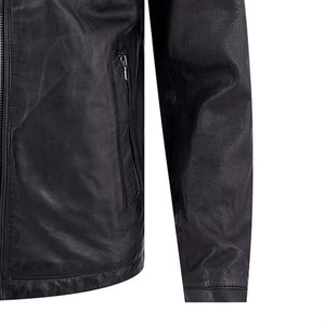 Chaqueta de invierno de piel de vaca 2025 para hombre, venta al por mayor, chaquetas de motociclista de invierno con logotipo personalizado - Product Image 6