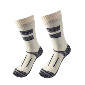 Men's Crew <b>Socks</b> Solid Quick Dry Anti-Slip Breathable Cotton Spandex Sport <b>Socks</b> for <b>Winter</b> Outdoor Activities - Product Image 1