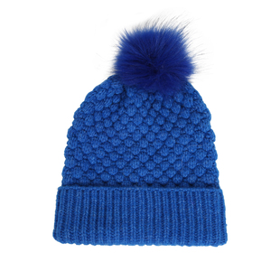 Textured Knit <b>Beanie</b> <b>Hat</b> Unisex Winter Warm Acrylic Stretch Adjustable Thick Cozy Skull Cap Casual Outdoor Fashion Headwear - Product Image 2