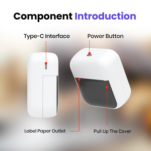 Mini Impresora Térmica Multifunción 2 en 1 para Etiquetas, Pegatinas y Plantillas de <span class=keywords><strong>Tatuajes</strong></span>, Impresora Bluetooth Portátil para Salones de <span class=keywords><strong>Tatuajes</strong></span>/Artistas - Product Image 5