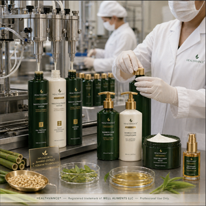 ทรีทเม้นท์บำรุงเส้นผม-เคราตินยืดผมธรรมชาติ อะมิโน น้ำมันธรรมชาติ สารสกัดสมุนไพรจากไม้ไผ่อเมซอน แบรนด์ OEM/HEALTHVANCE - Product Image 4