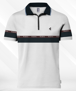 Etiquetas con Logotipo Personalizado, Camiseta Polo para Hombre de Pique 50% Algodón/50% Poliéster, 220 GSM, Corte Regular, Cuello Polo con Cierre de 1/4 - Product Image 6