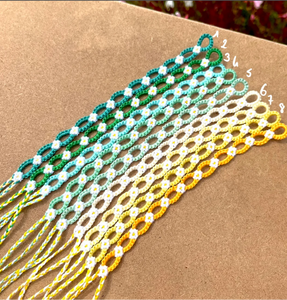 <b>Bracelets</b> Marguerites Friendship <b>Bracelet</b> or Anklet Chevron - Colorful - <b>String</b> - Trendy - *CUSTOMIZABLE* - Product Image 1