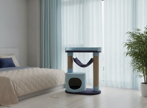 Casa para Gatos Heavenly Juno con Hamaca Acogedora y Relajante - Product Image 3