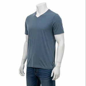 เสื้อยืดคอวีผ้าทอเนื้อนุ่มผสมผ้าฝ้าย ระบายอากาศได้ดี น้ำหนักเบา สวมใส่สบาย ดีไซน์ทันสมัย เหมาะสำหรับใส่ลำลอง - Product Image 5