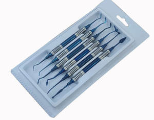 Alta calidad logotipo personalizado limpieza escalador dientes completo profesional dental 6 herramientas kit instrumentos quirúrgicos - Product Image 2