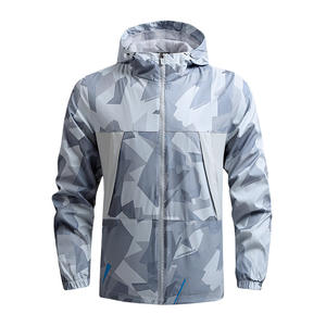 Chaquetas cortavientos transpirable impermeable personalizado chaqueta para hombre pulóver cortavientos Anorak chaqueta de lluvia de viento - Product Image 3