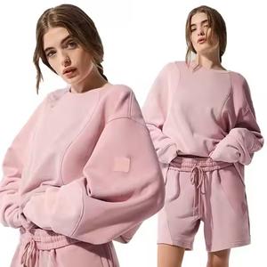 Nuevos conjuntos de pantalones cortos de 2 piezas para mujer, chándales de rodilla con bordado Vintage de patrón sólido para uso diario, ecológicos - Product Image 6