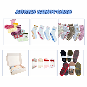 Wholesale Custom Logo Grippy <b>Socks</b> Anti-Slip Grip Bottom <b>for</b> <b>Women</b> do Pilates Yoga Reformer Studio Resistant Grip JZVINA Design - Product Image 6