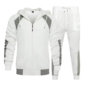 Ensemble de survêtement coupe ajustée pour hommes, sweat à capuche de jogging de sport et pantalon à rayures, survêtement à capuche à manches longues - Product Image 5