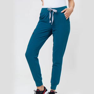 Uniformes d'infirmière à manches courtes avec col montant, uniforme de gommage pour hôpital - Product Image 3