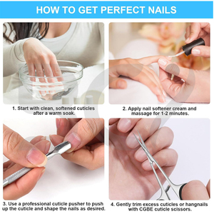 Pointe fine avec le meilleur matériau Acier inoxydable Bonne qualité Produit durable antidérapant Ciseaux à ongles à cuticules ultra pointus - Product Image 4